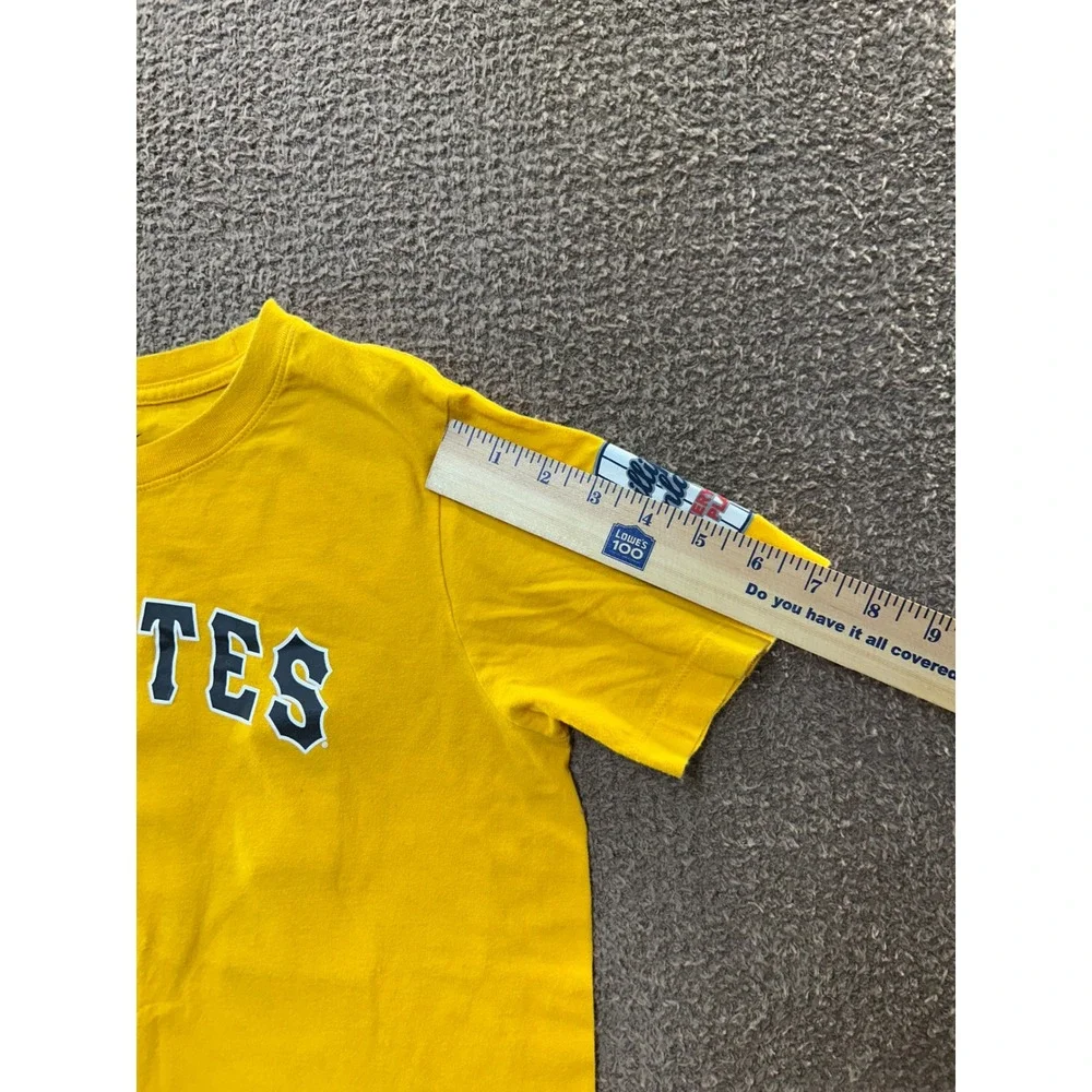 Nike Pittsburgh Pirates Castillo 10 Youth Large Yellow MLB Baseball T-Shirt